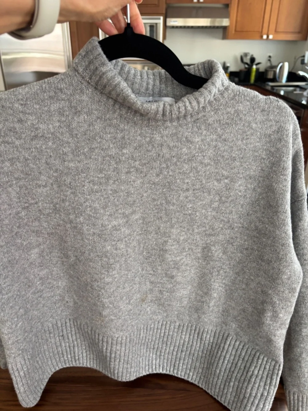 gray crop sweater by Other Stories, xs - Picture 3 of 4